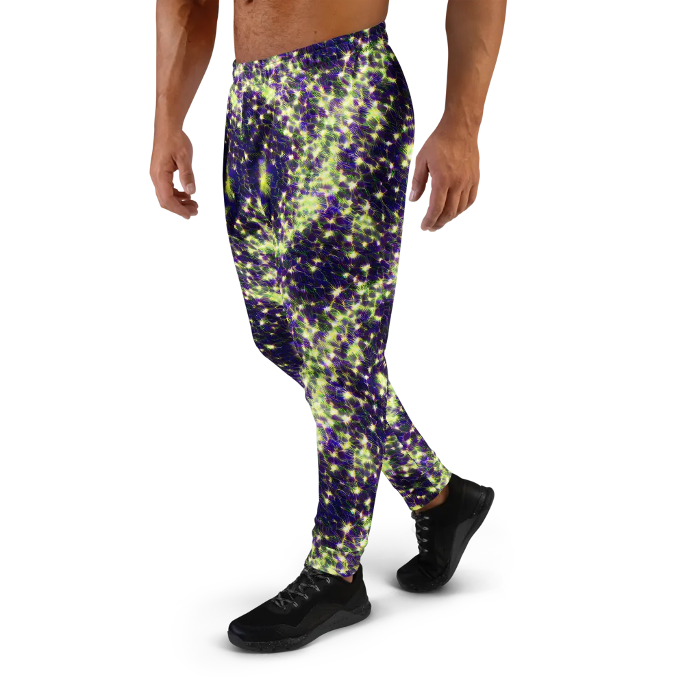 Cosmic Dandelion on Men's Joggers — Left