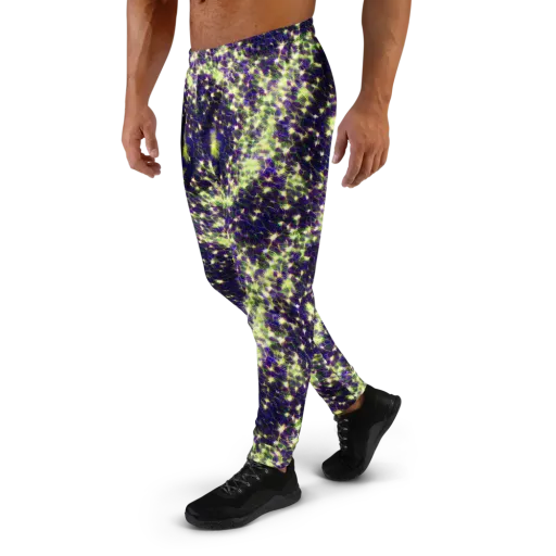 Cosmic Dandelion on a Men's Joggers