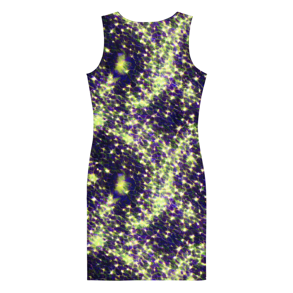 Cosmic Dandelion on Bodycon Dress — Back