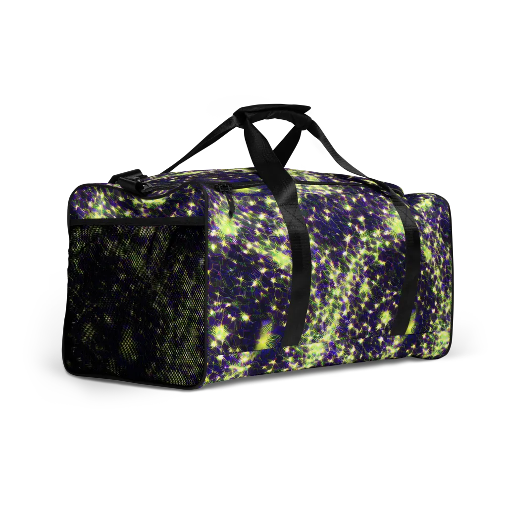 Cosmic Dandelion on Duffle Bag — Right Front