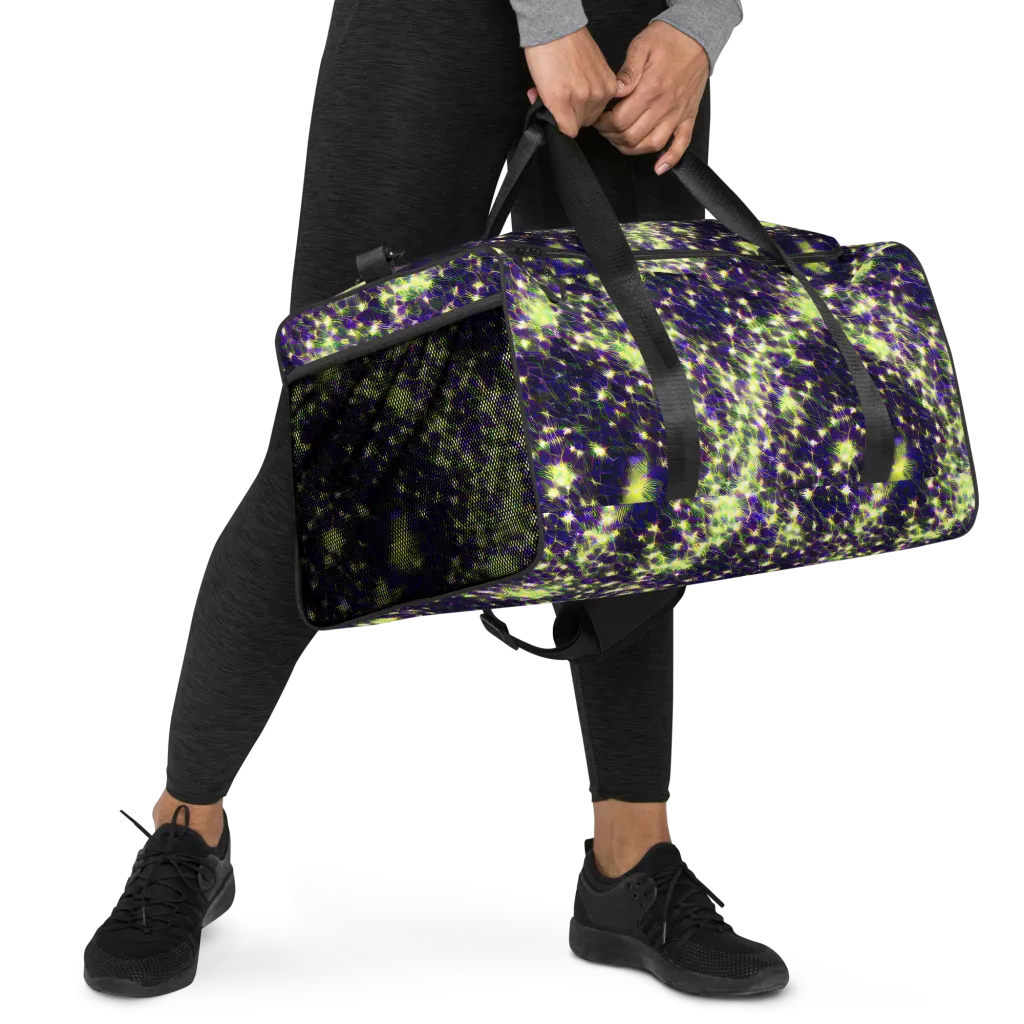 Cosmic Dandelion on Duffle Bag — Right Front