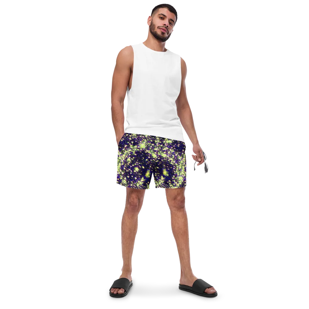 Cosmic Dandelion on Swim Trunks — Front