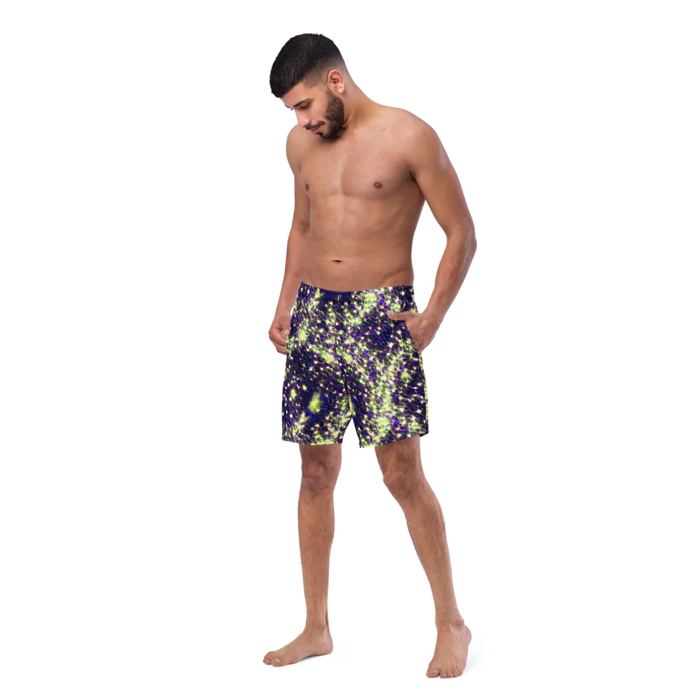 Cosmic Dandelion on Swim Trunks — Left Front
