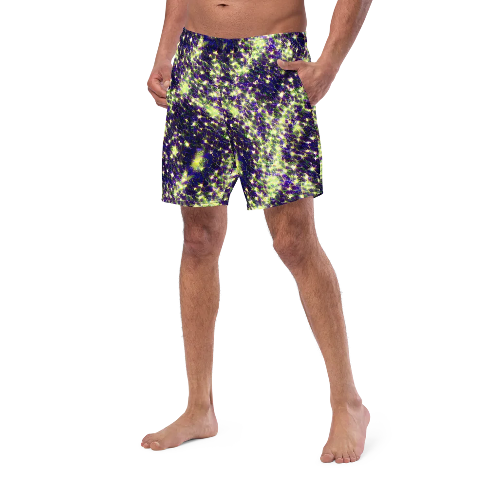 Cosmic Dandelion on Swim Trunks — Left Front