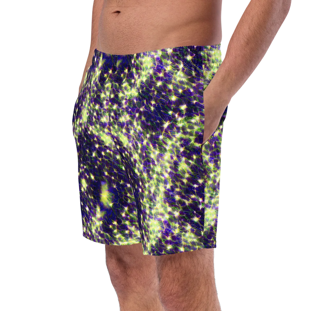 Cosmic Dandelion on Swim Trunks — Left Front