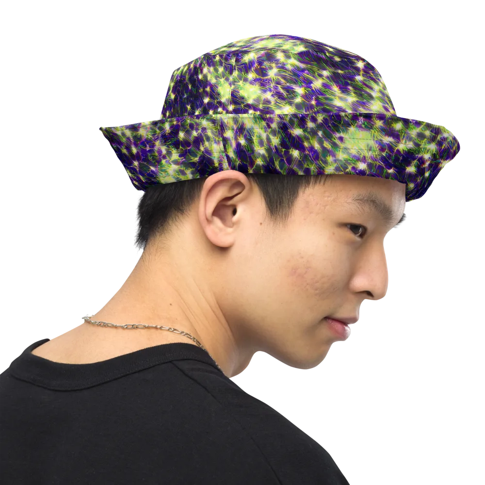 Cosmic Dandelion on Reversible Bucket Hat — Right Outside