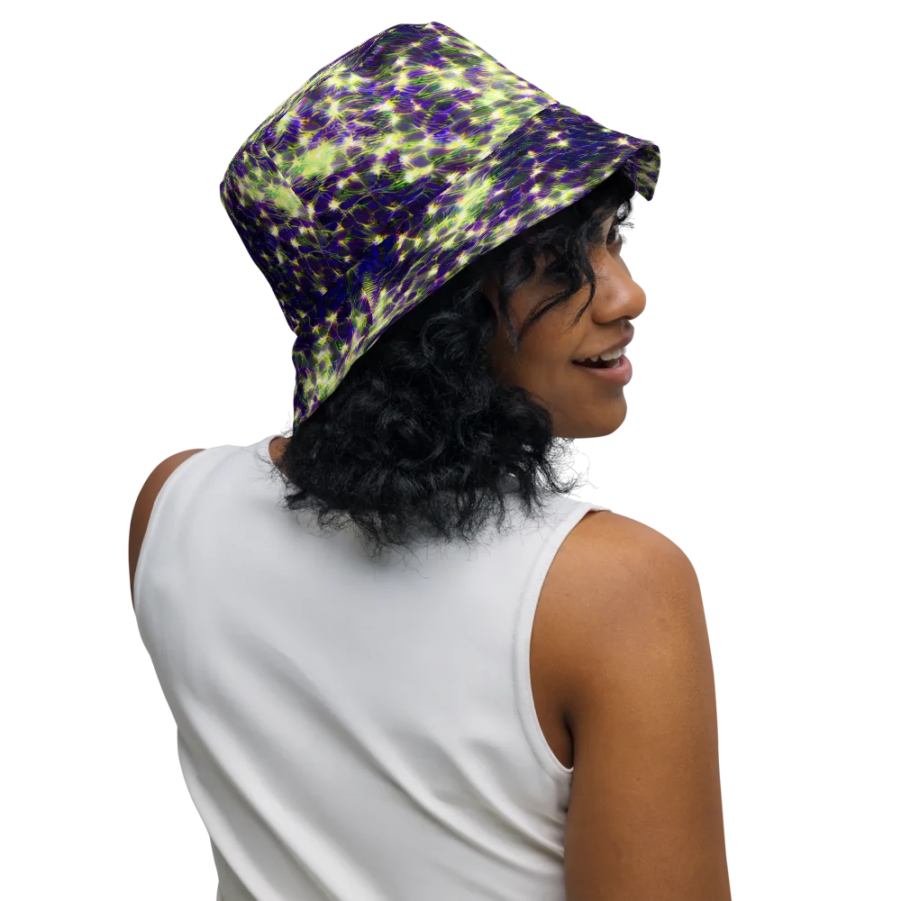 Cosmic Dandelion on Reversible Bucket Hat — Right Outside