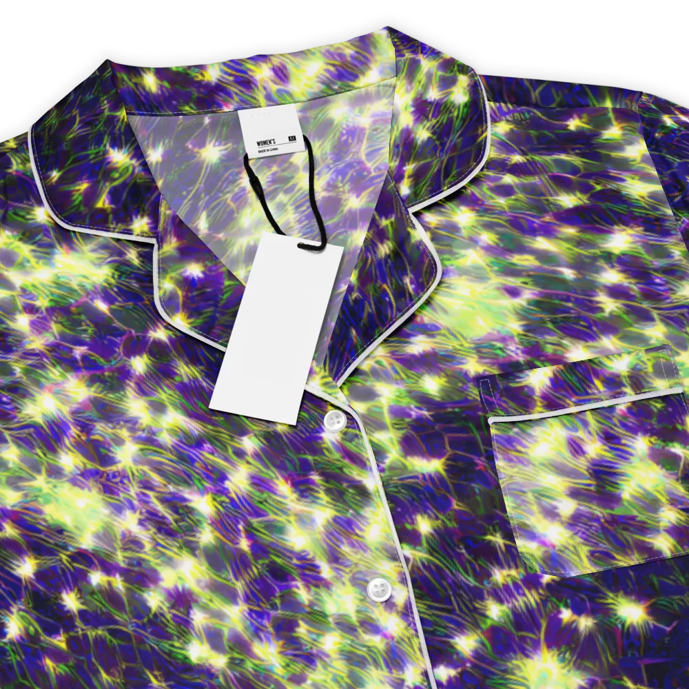 Cosmic Dandelion on Women's Short Sleeve Pajama Top — Product details