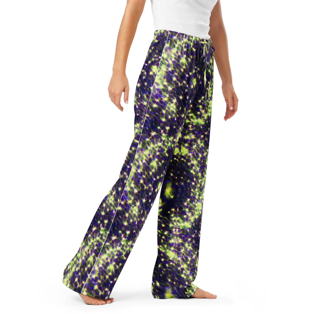 Cosmic Dandelion on Women's Pajama Pants — Right Front