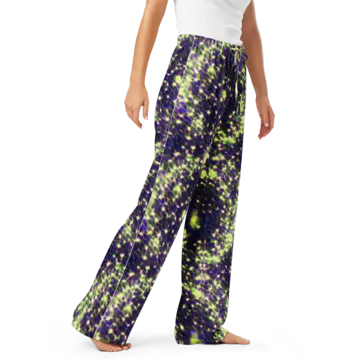 Cosmic Dandelion on a Women's Pajama Pants
