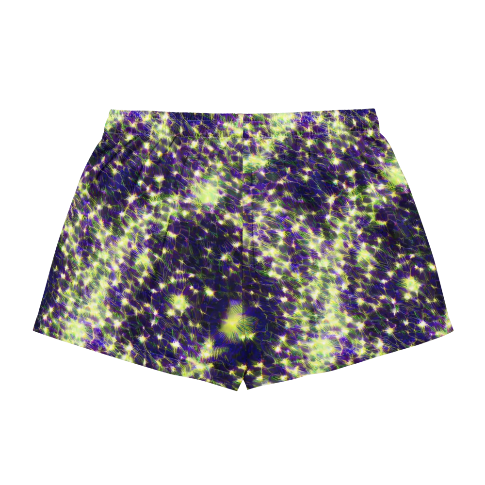 Cosmic Dandelion on Women's Pajama Shorts — Back