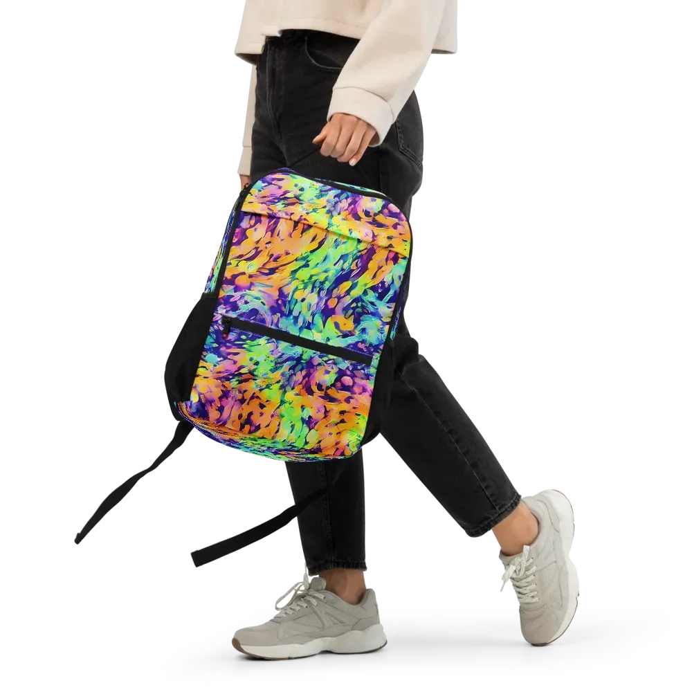 Acid Sunset on Utility Backpack — Front