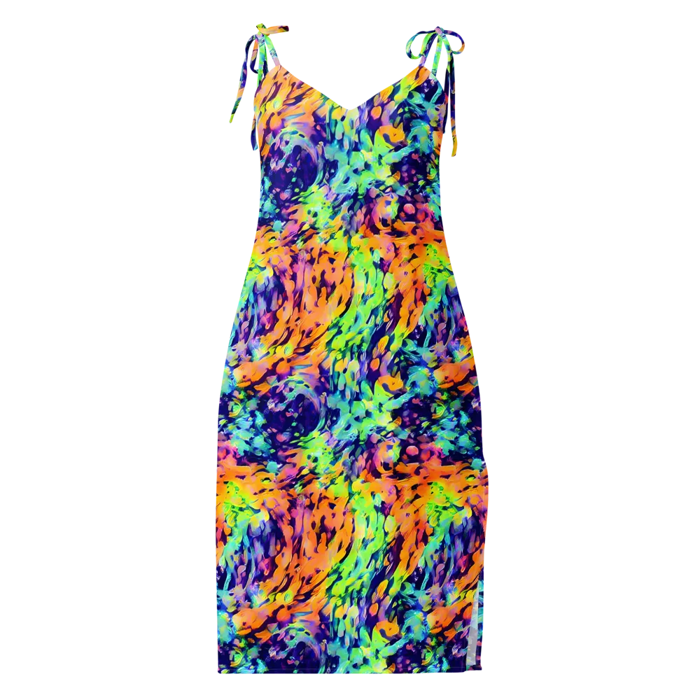 Acid Sunset on Slip Dress — Front