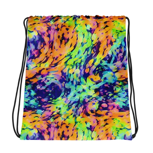 Acid Sunset on a Drawstring Bag