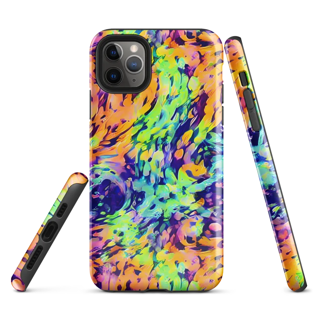 Acid Sunset on Tough Case for iPhone® — Front