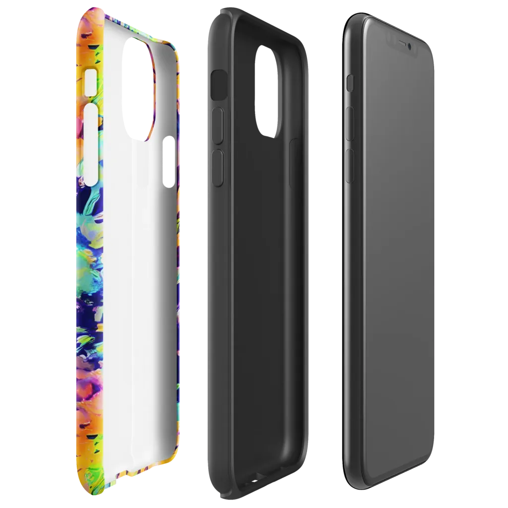 Acid Sunset on Tough Case for iPhone® — Right