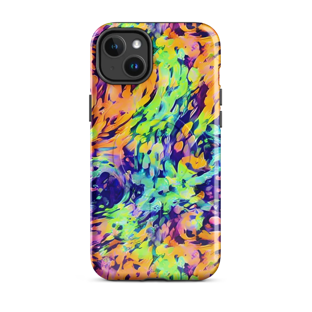 Acid Sunset on MagSafe Tough Case for iPhone® — Front