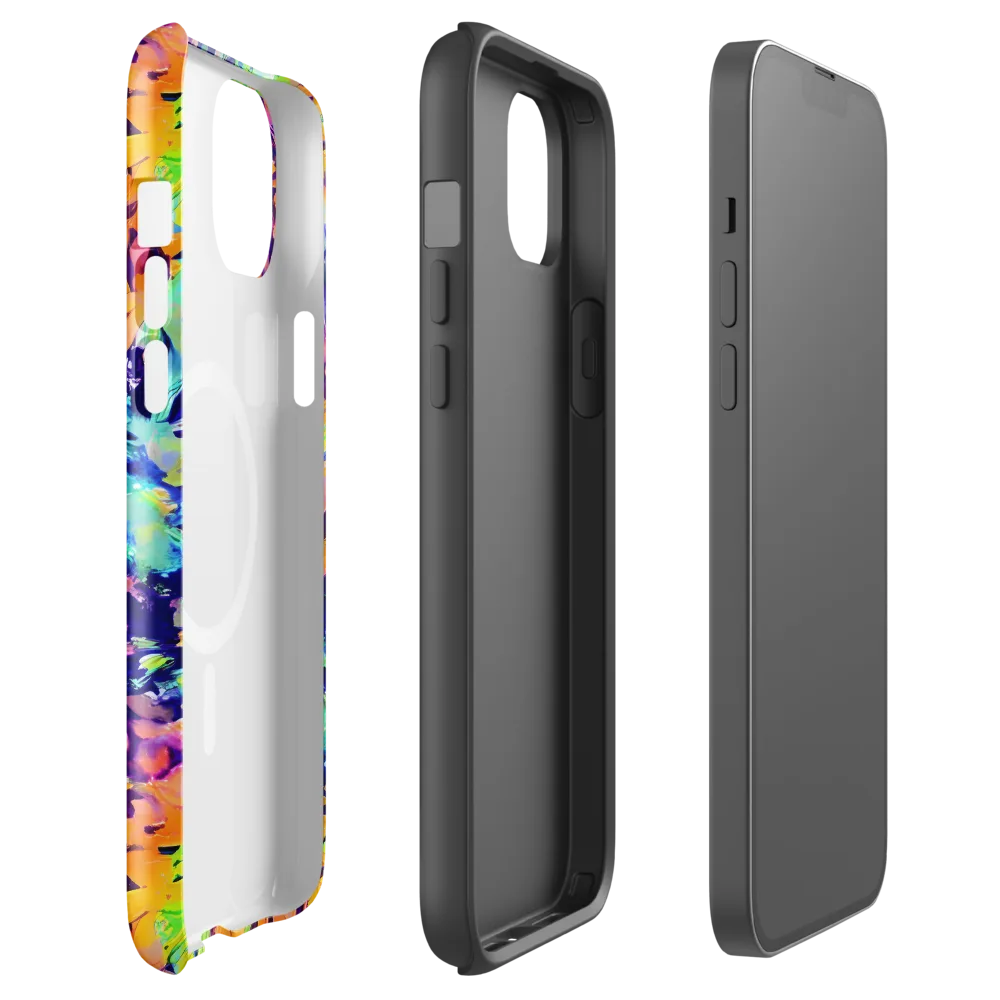 Acid Sunset on MagSafe Tough Case for iPhone® — Front
