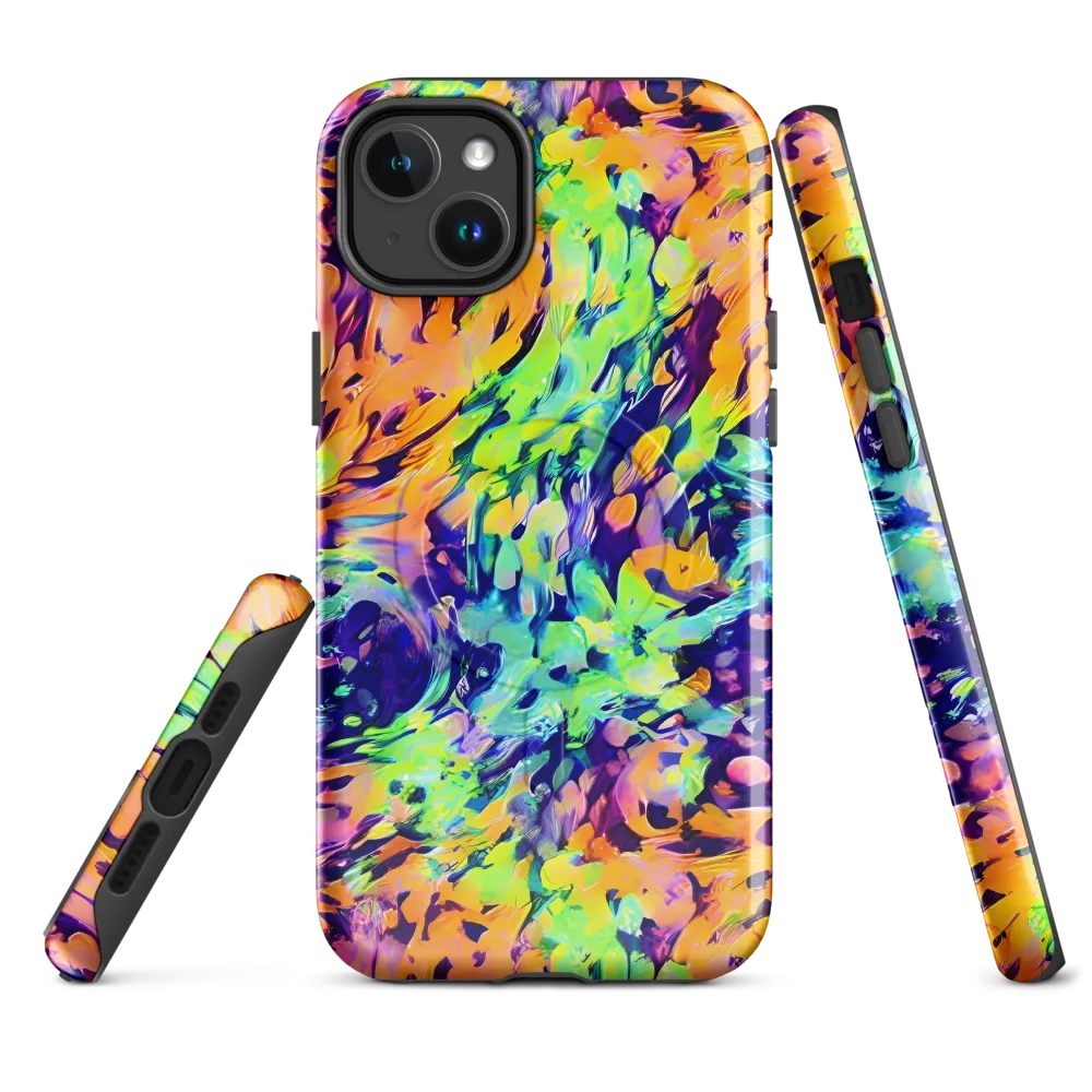 Acid Sunset on MagSafe Tough Case for iPhone® — Front