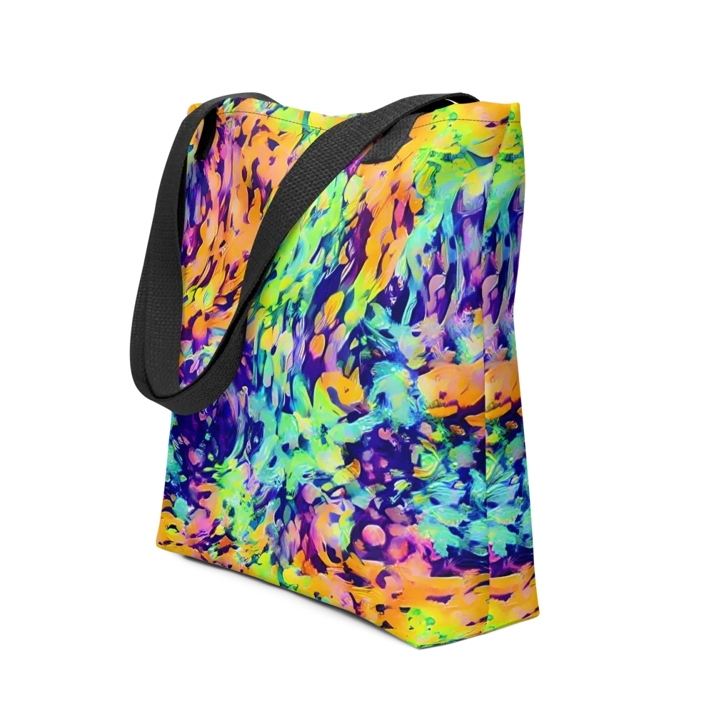 Acid Sunset on Tote Bag — Front