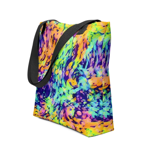 Acid Sunset on a Tote Bag