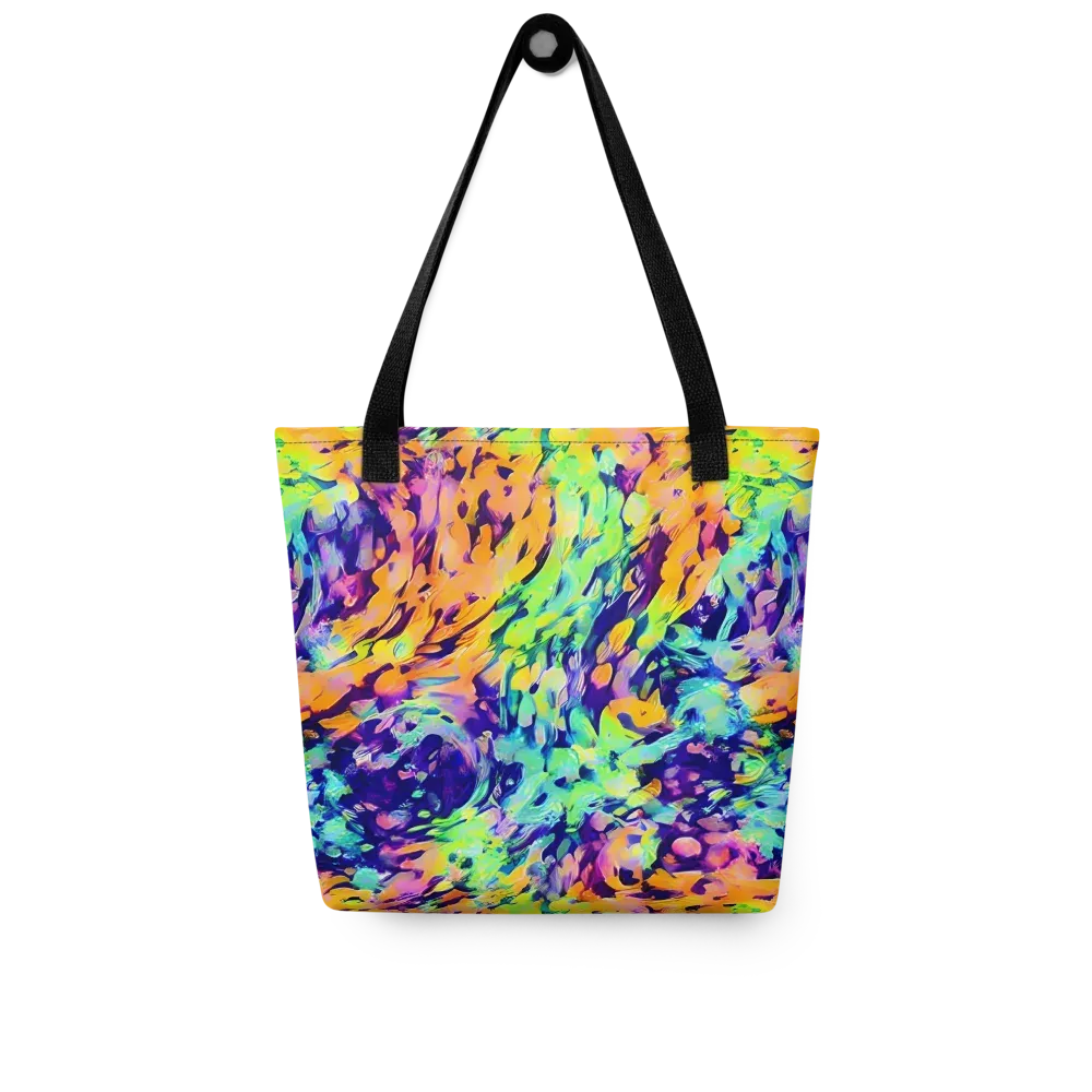 Acid Sunset on Tote Bag — Front