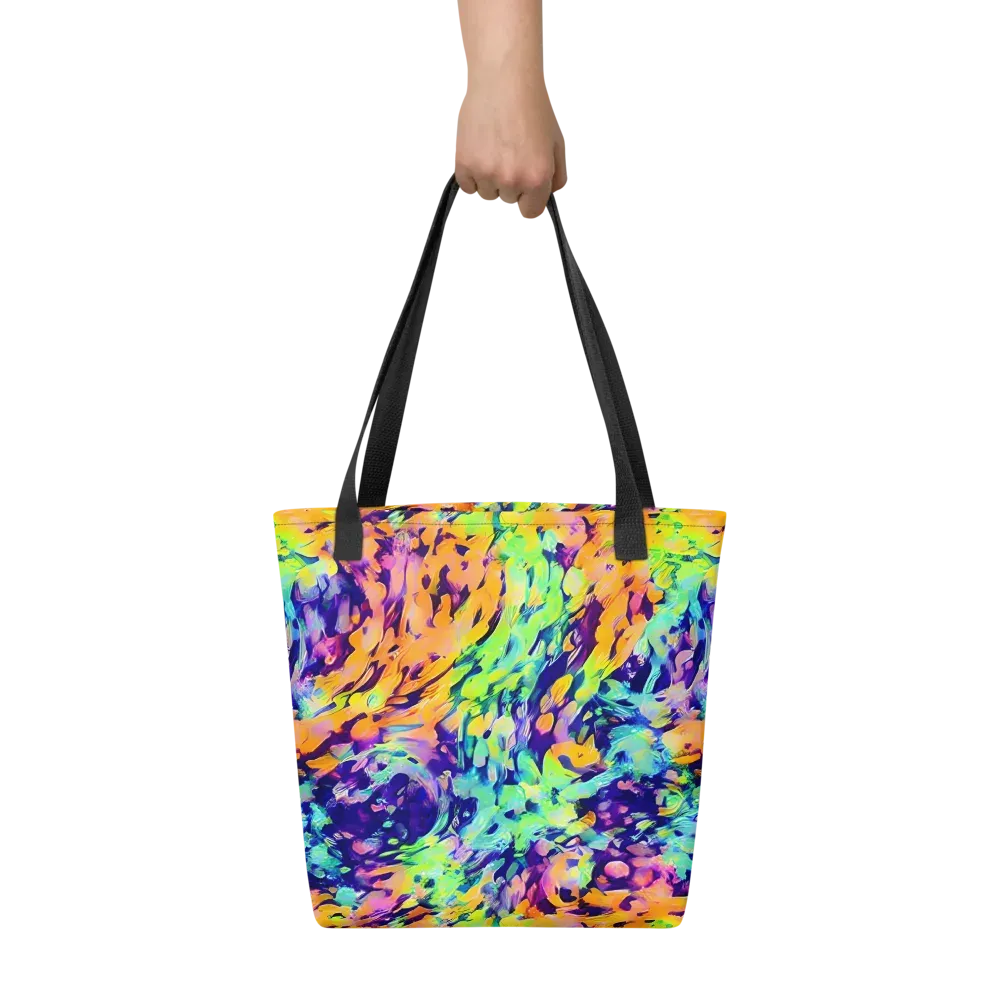 Acid Sunset on Tote Bag — Front
