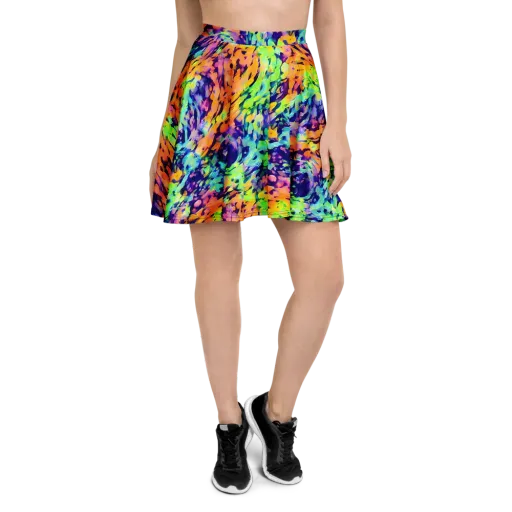 Acid Sunset on a Skater Skirt