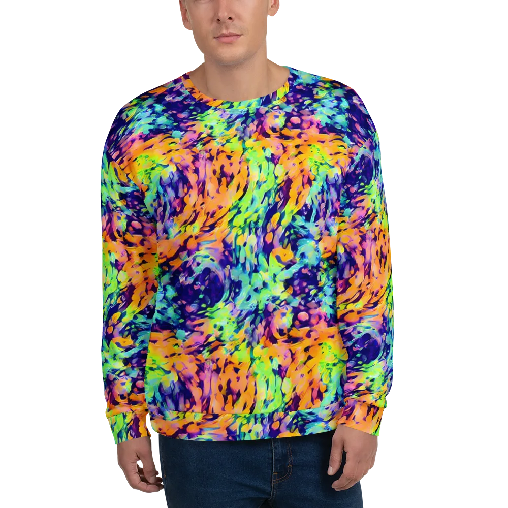 Acid Sunset on Sweatshirt — Front