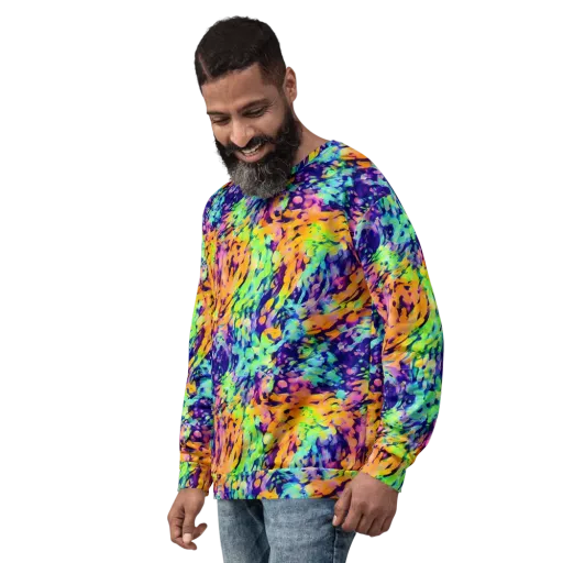 Acid Sunset on a Sweatshirt