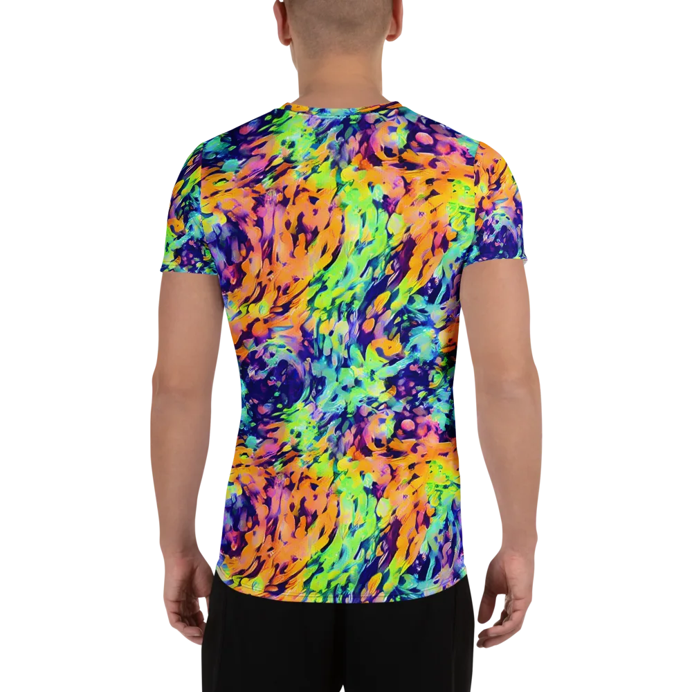 Acid Sunset on Men's Athletic T-Shirt — Back