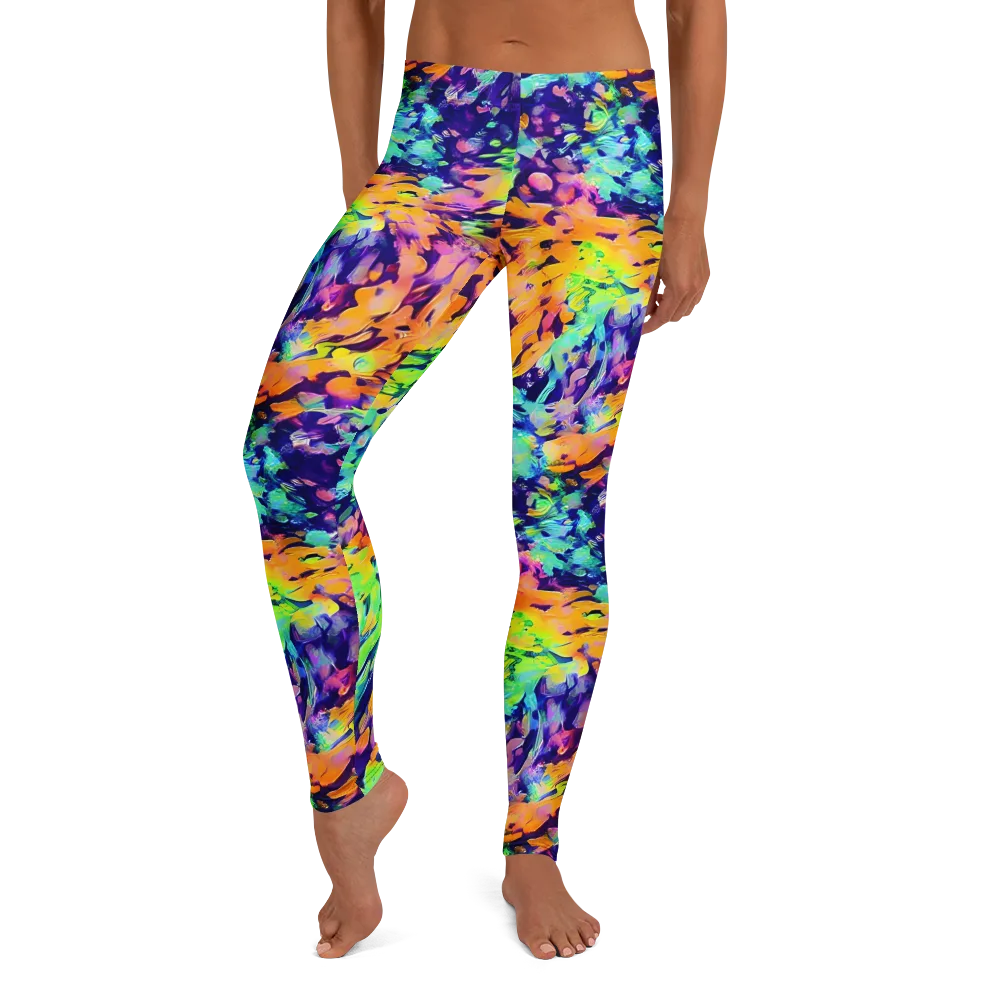 Acid Sunset on Leggings — Front