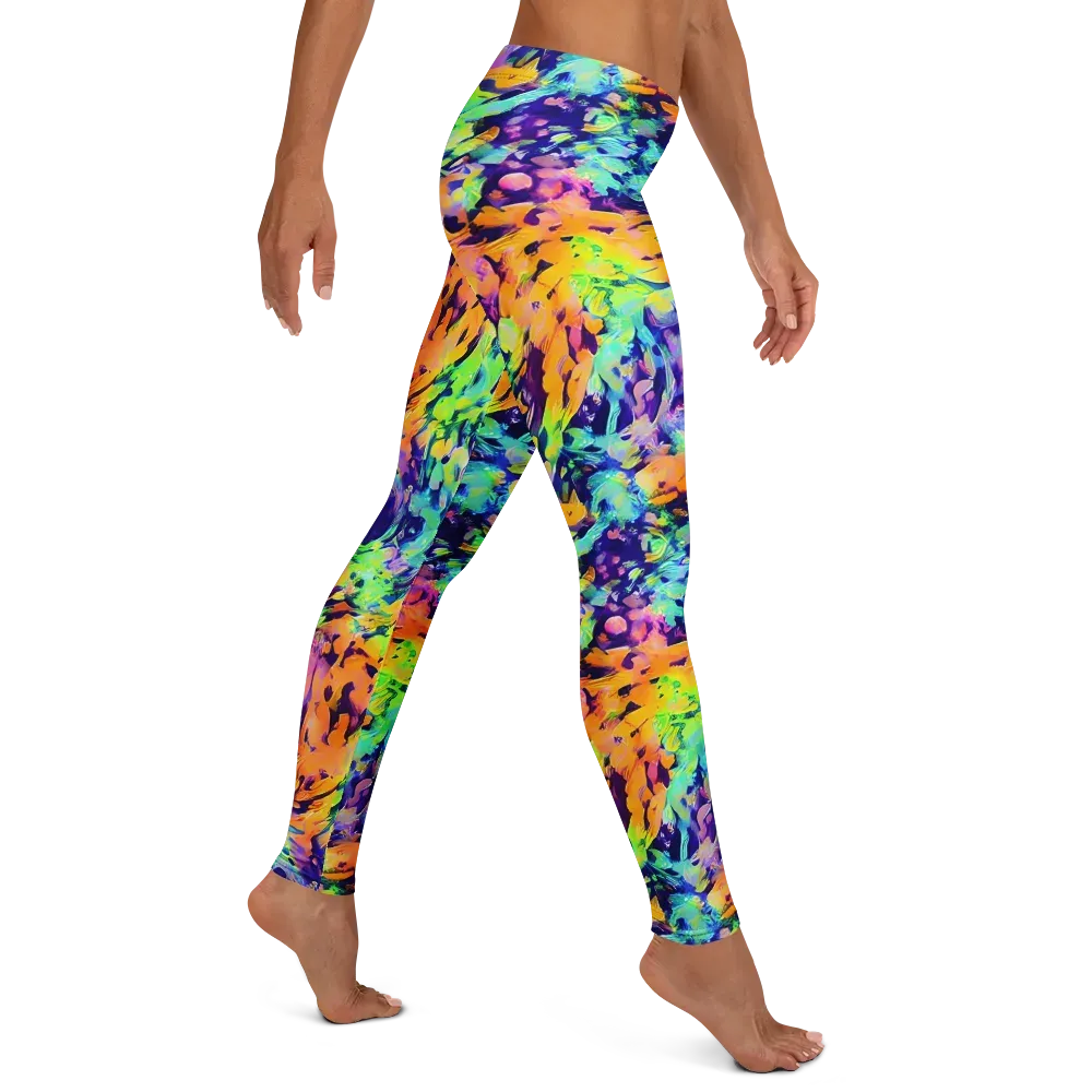 Acid Sunset on Leggings — Right