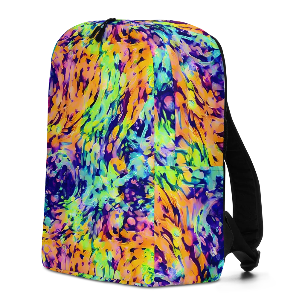 Acid Sunset on Minimalist Backpack — Left