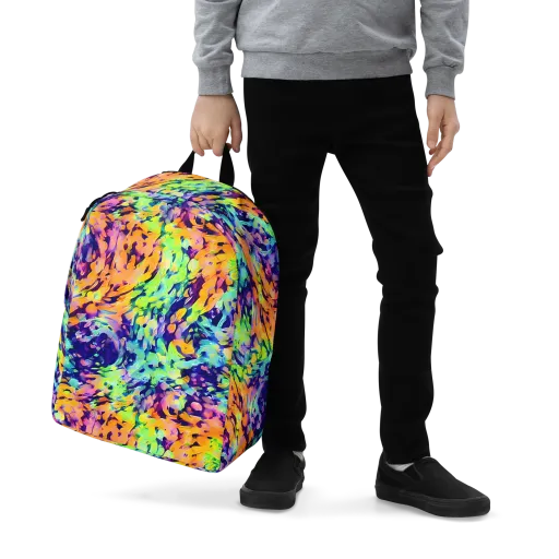 Acid Sunset on a Minimalist Backpack