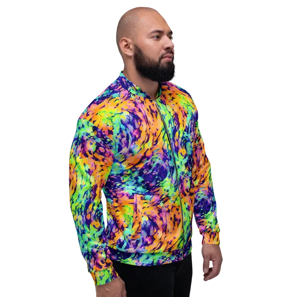 Acid Sunset on Bomber Jacket — Right