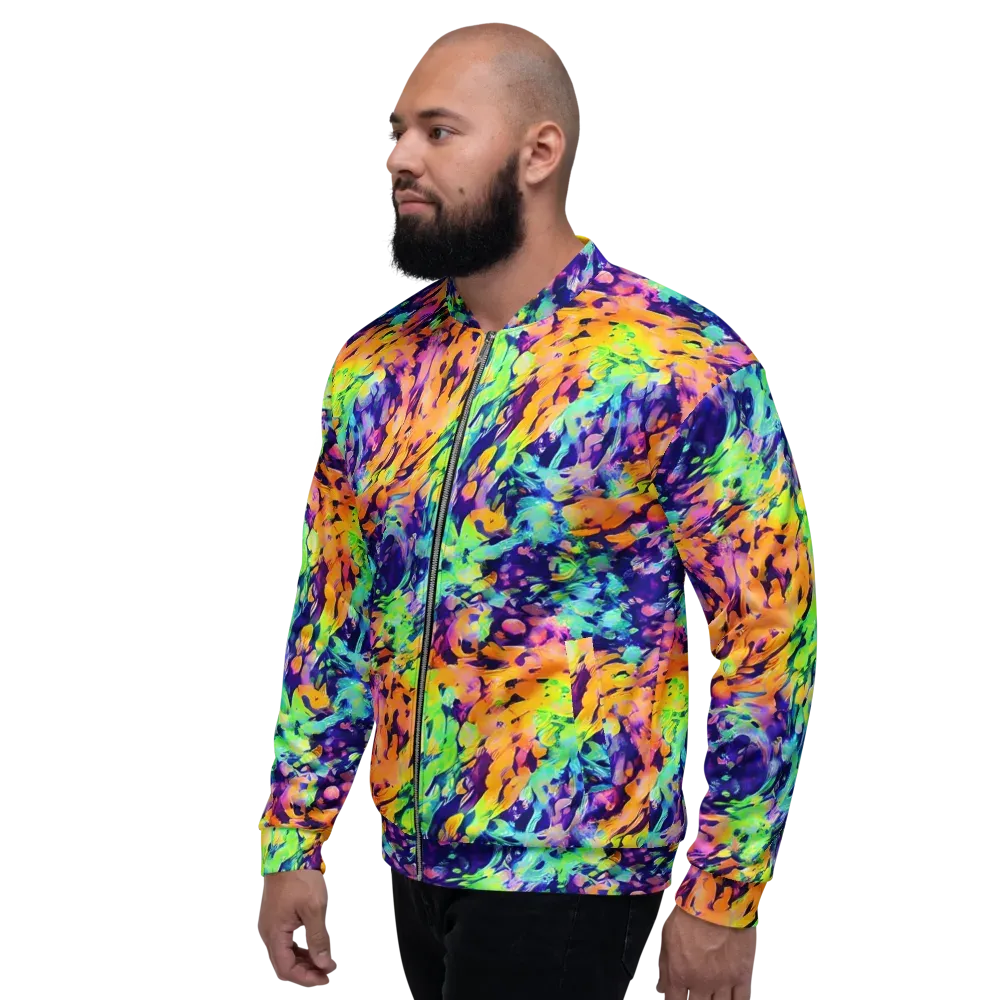 Acid Sunset on Bomber Jacket — Left