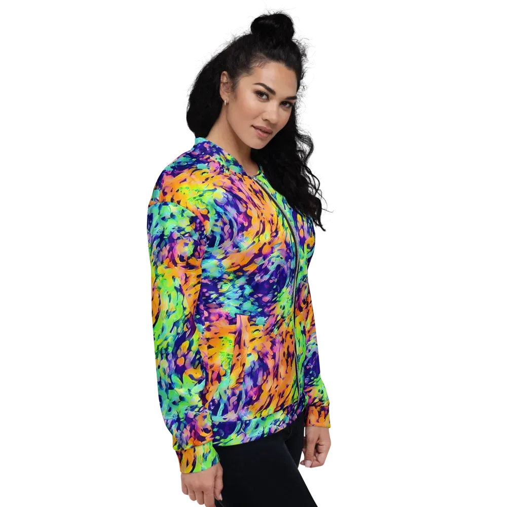Acid Sunset on Bomber Jacket — Right