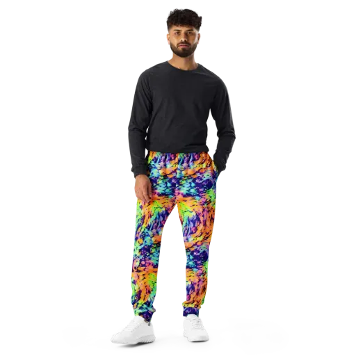 Acid Sunset on a Men's Joggers