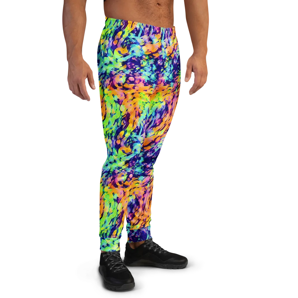 Acid Sunset on Men's Joggers — Right