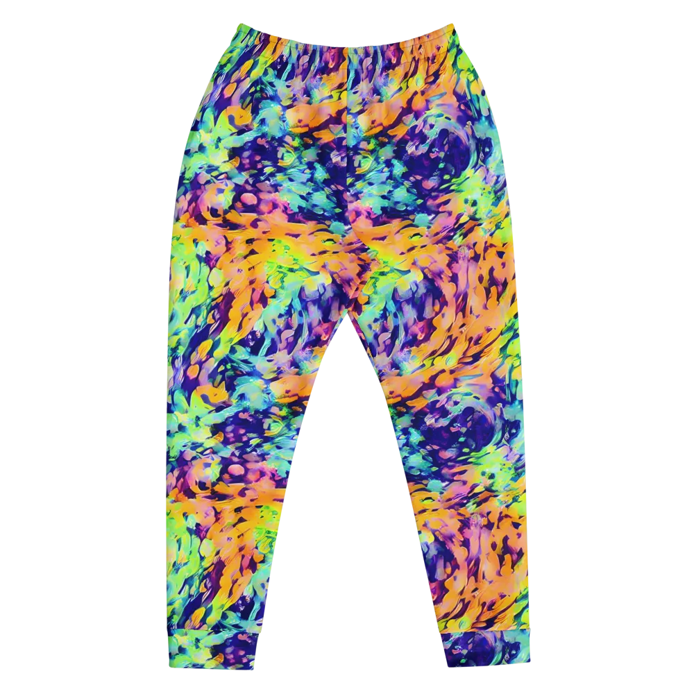 Acid Sunset on Men's Joggers — Front