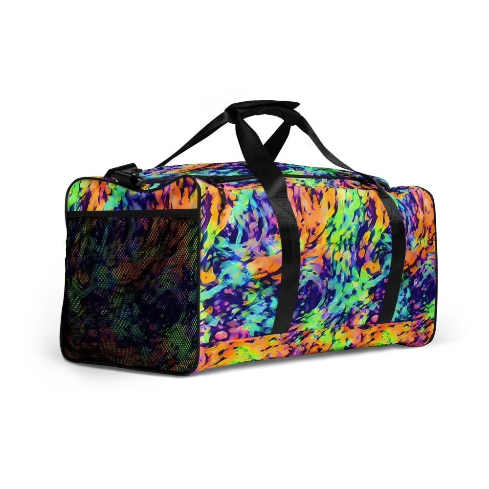 Acid Sunset on Duffle Bag — Right Front