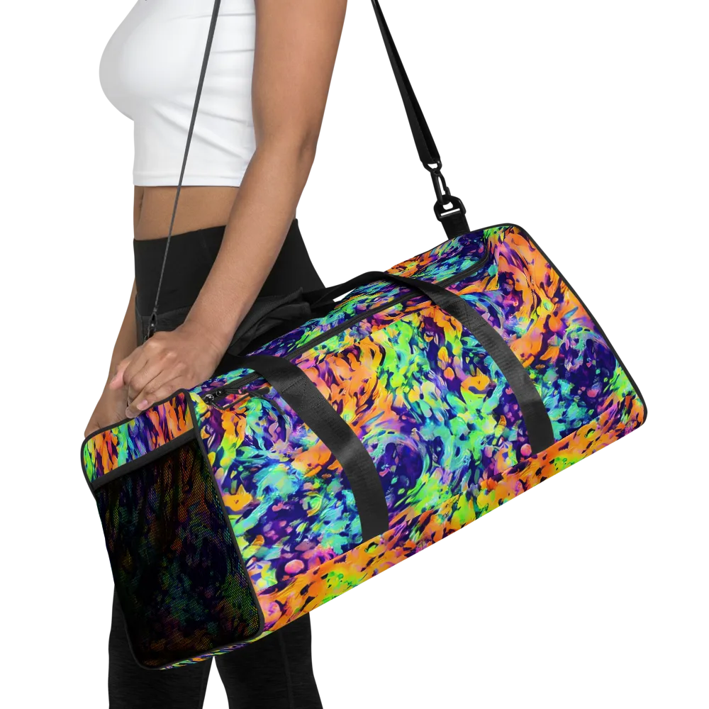 Acid Sunset on Duffle Bag — Front