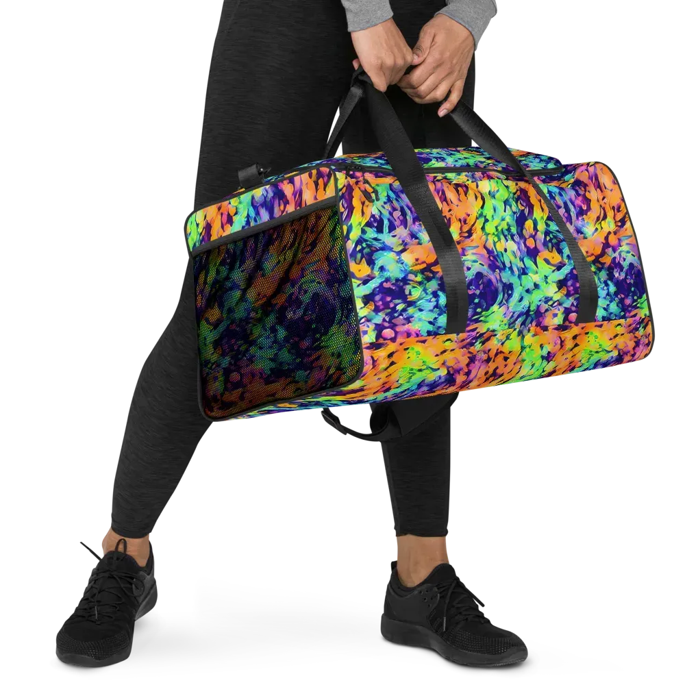 Acid Sunset on Duffle Bag — Right Front