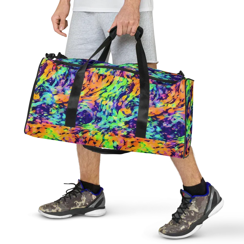 Acid Sunset on Duffle Bag — Front