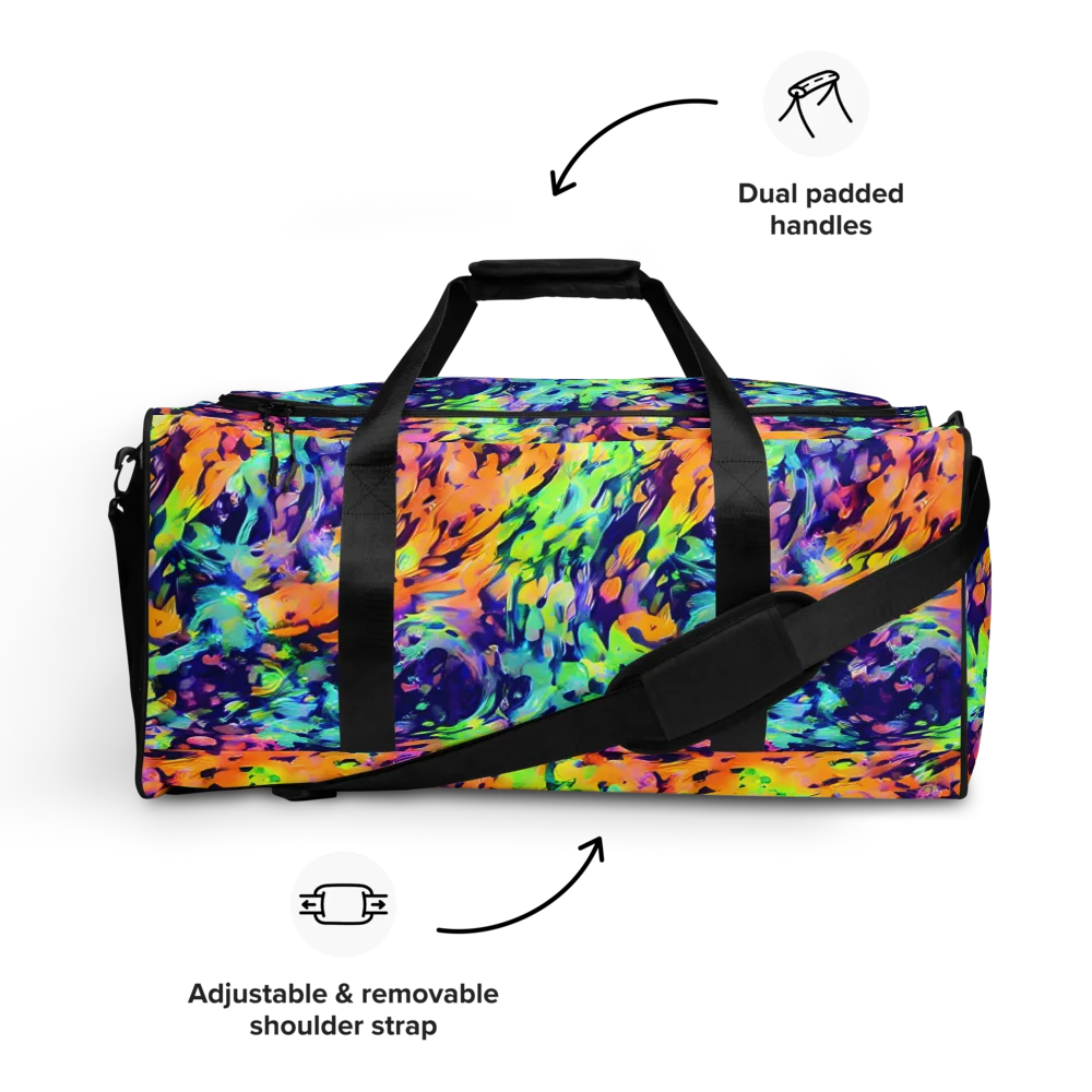 Acid Sunset on Duffle Bag — Front
