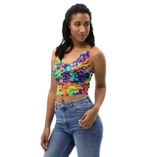 Acid Sunset on a Crop Top