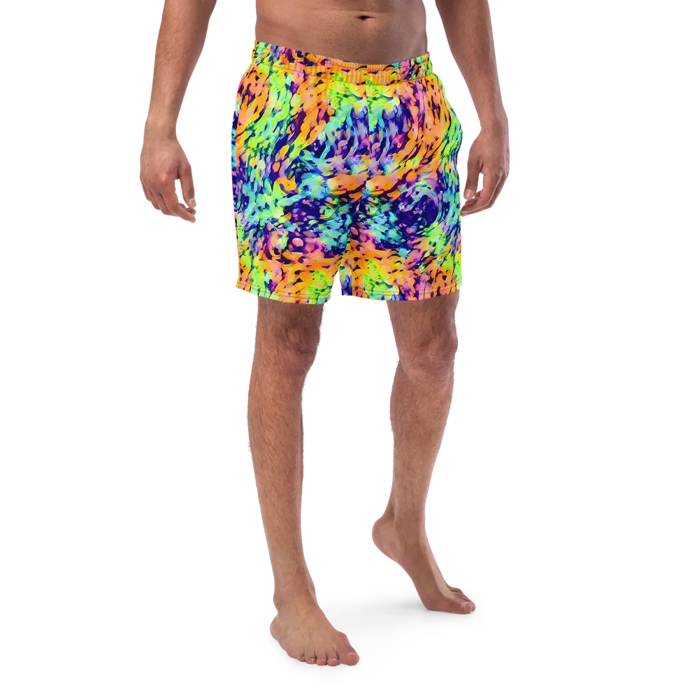 Acid Sunset on Swim Trunks — Front