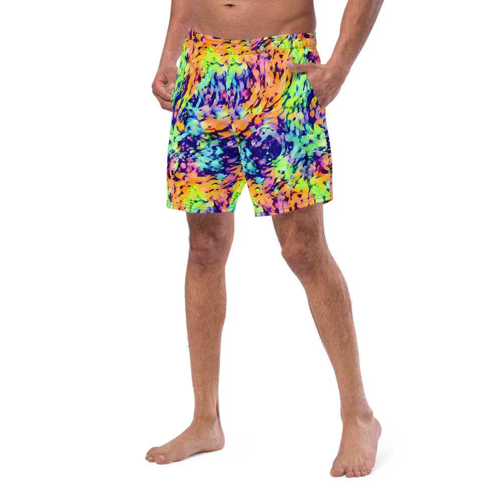 Acid Sunset on Swim Trunks — Left Front