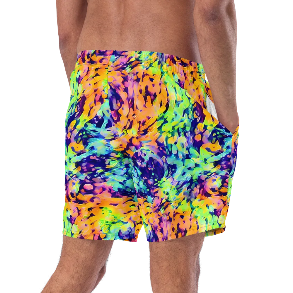 Acid Sunset on Swim Trunks — Right Back